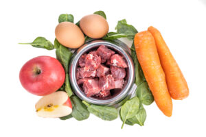 Healing pet food ingredients for a homemade raw diet